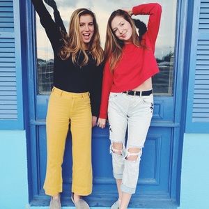 Abercrombie& Fitch Yellow Pants, GREAT condition